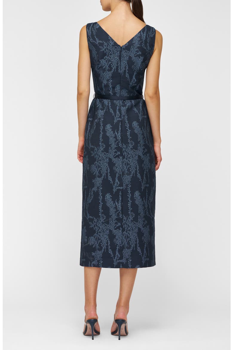 Drew Beaded Embroidery Cocktail Dress, Alternate, color, DARK MIDNIGHT/ STONE BLUE