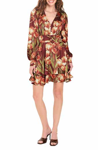Floral Long Sleeve Minidress
