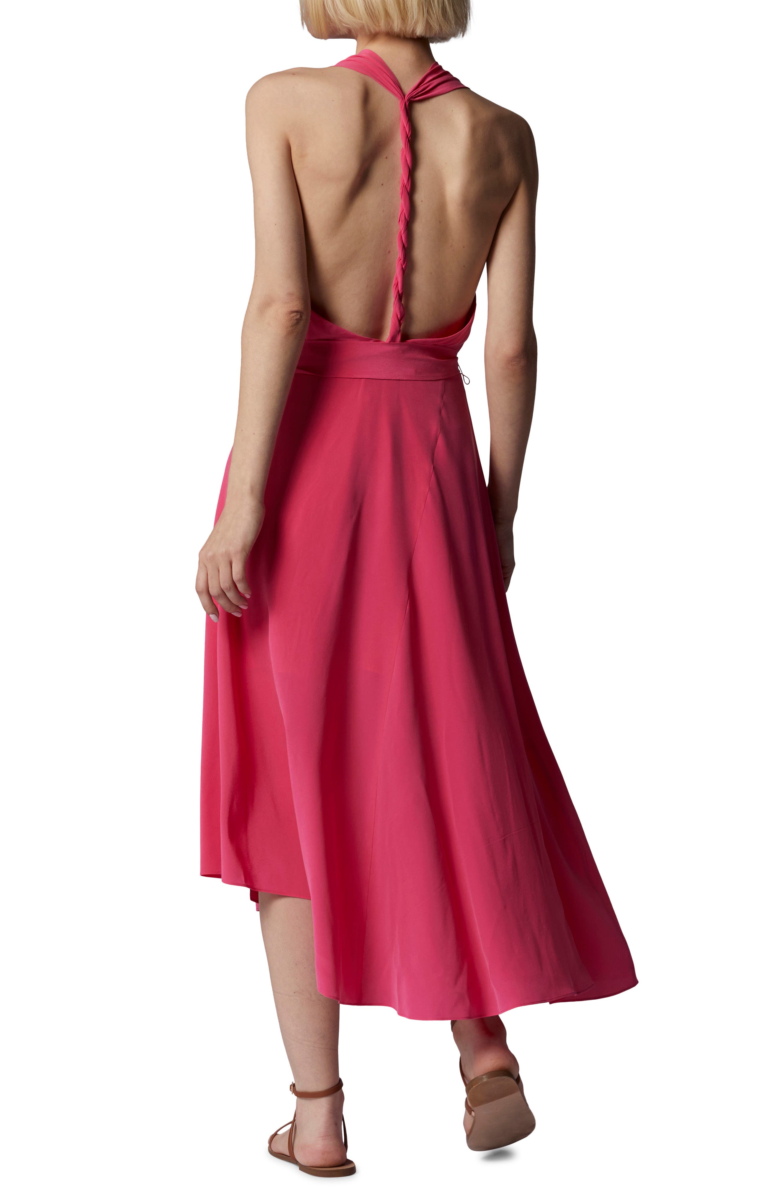 Alejandra Halter Silk Maxi Dress - image 4