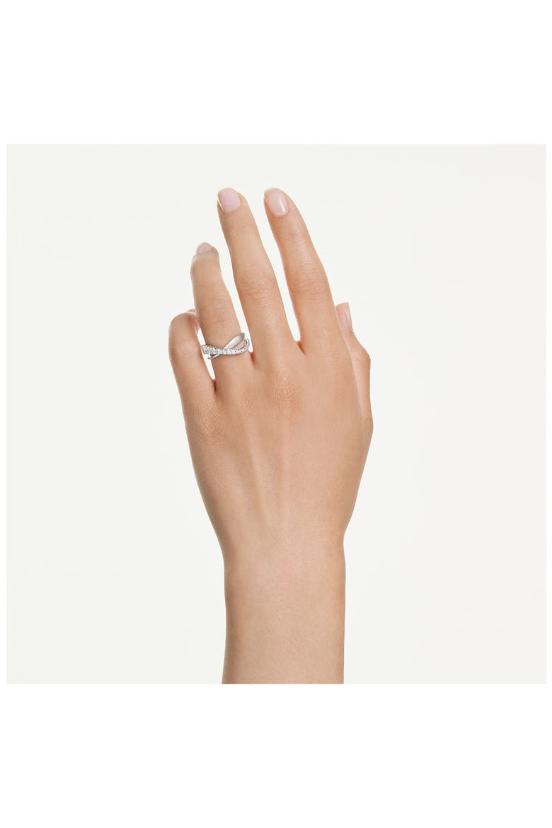 Hyperbola Ring, Alternate, color, WHITE GOLD
