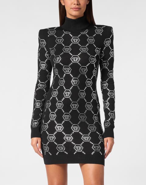 Knit Dress Monogram Women
