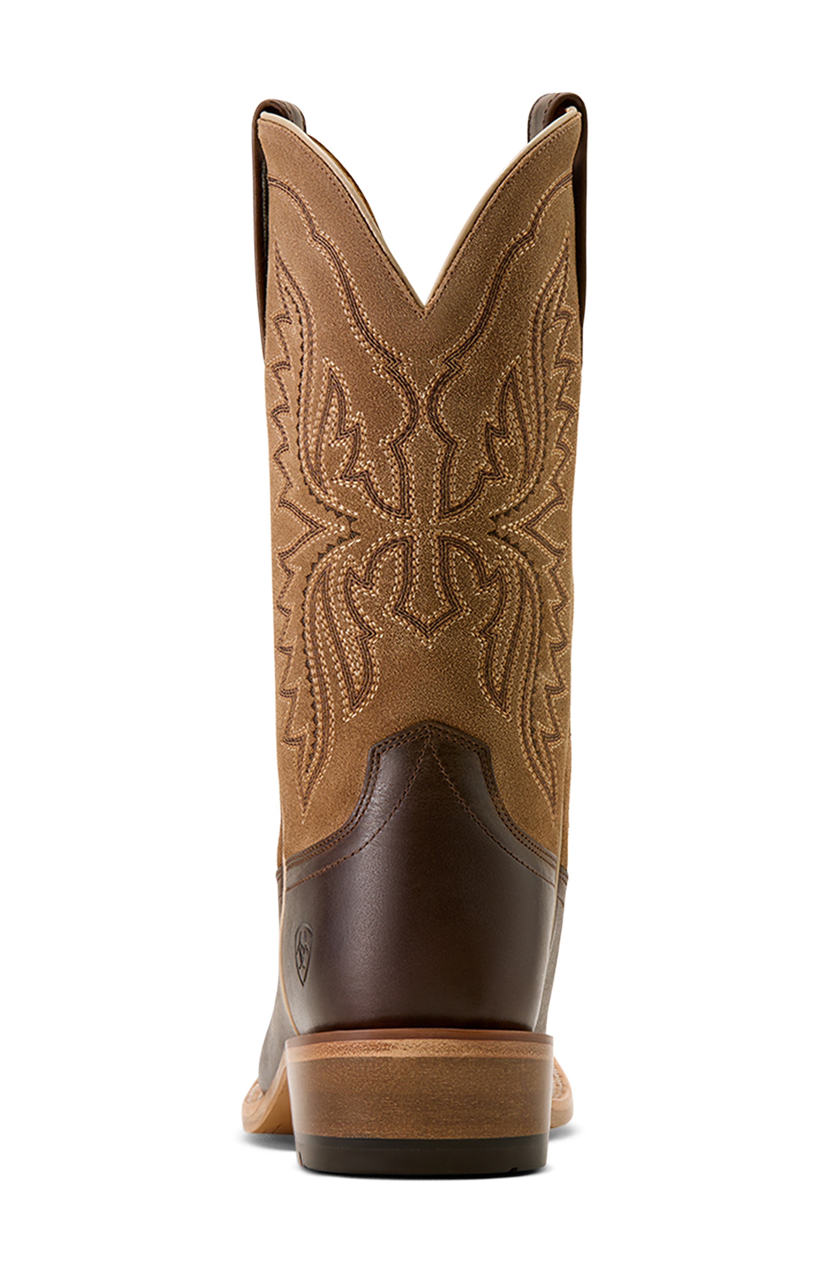 Ariat Preston Wide Square Toe Cowboy Boot, Alternate, color, Brown