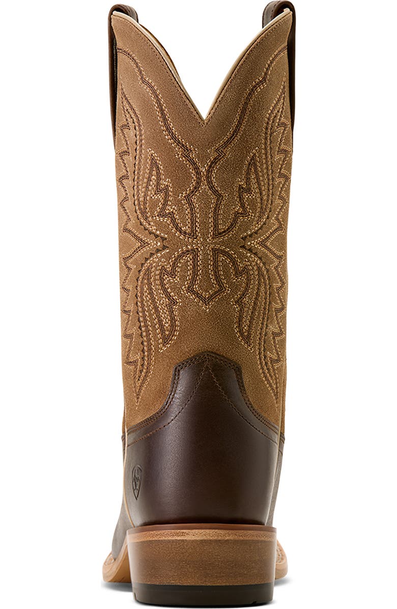 Ariat Preston Wide Square Toe Cowboy Boot, Alternate, color, Brown