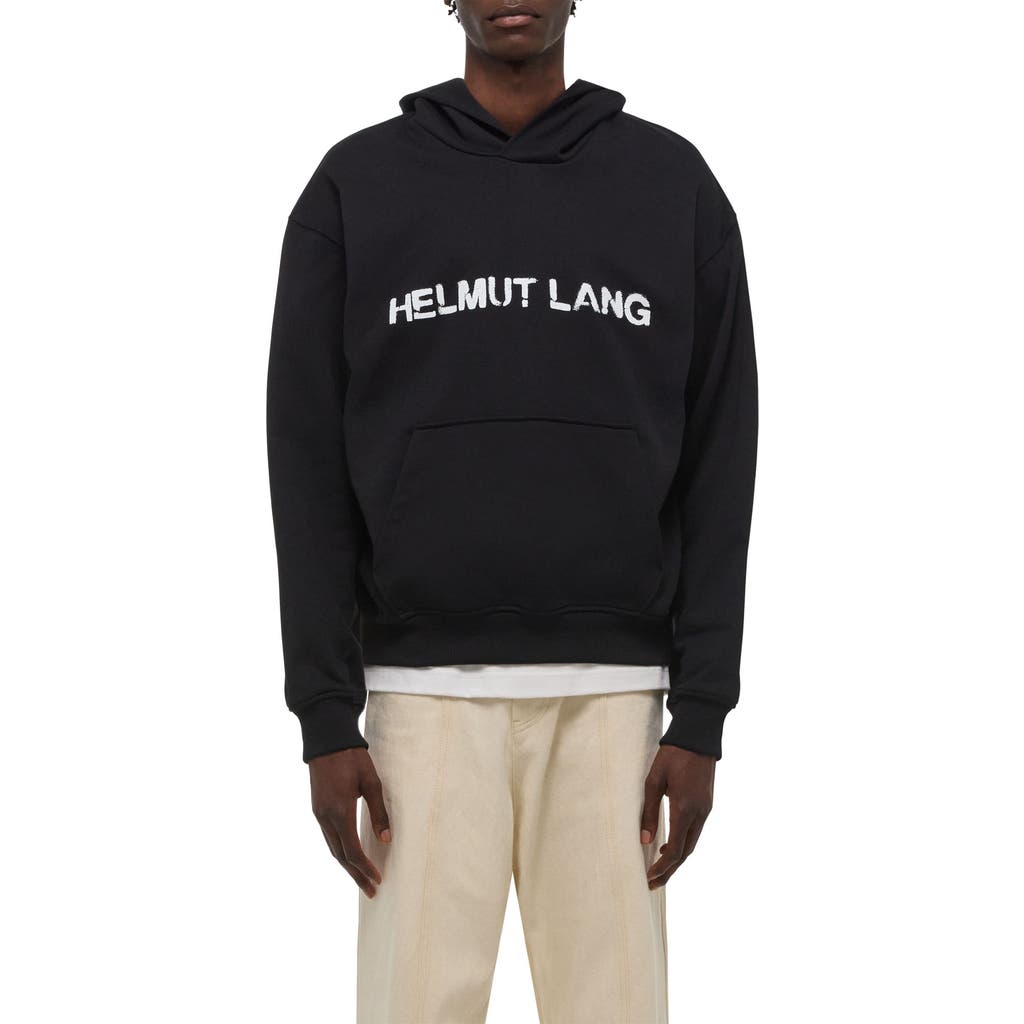 Helmut Lang Stencil Logo Graphic Hoodie In Animal Print
