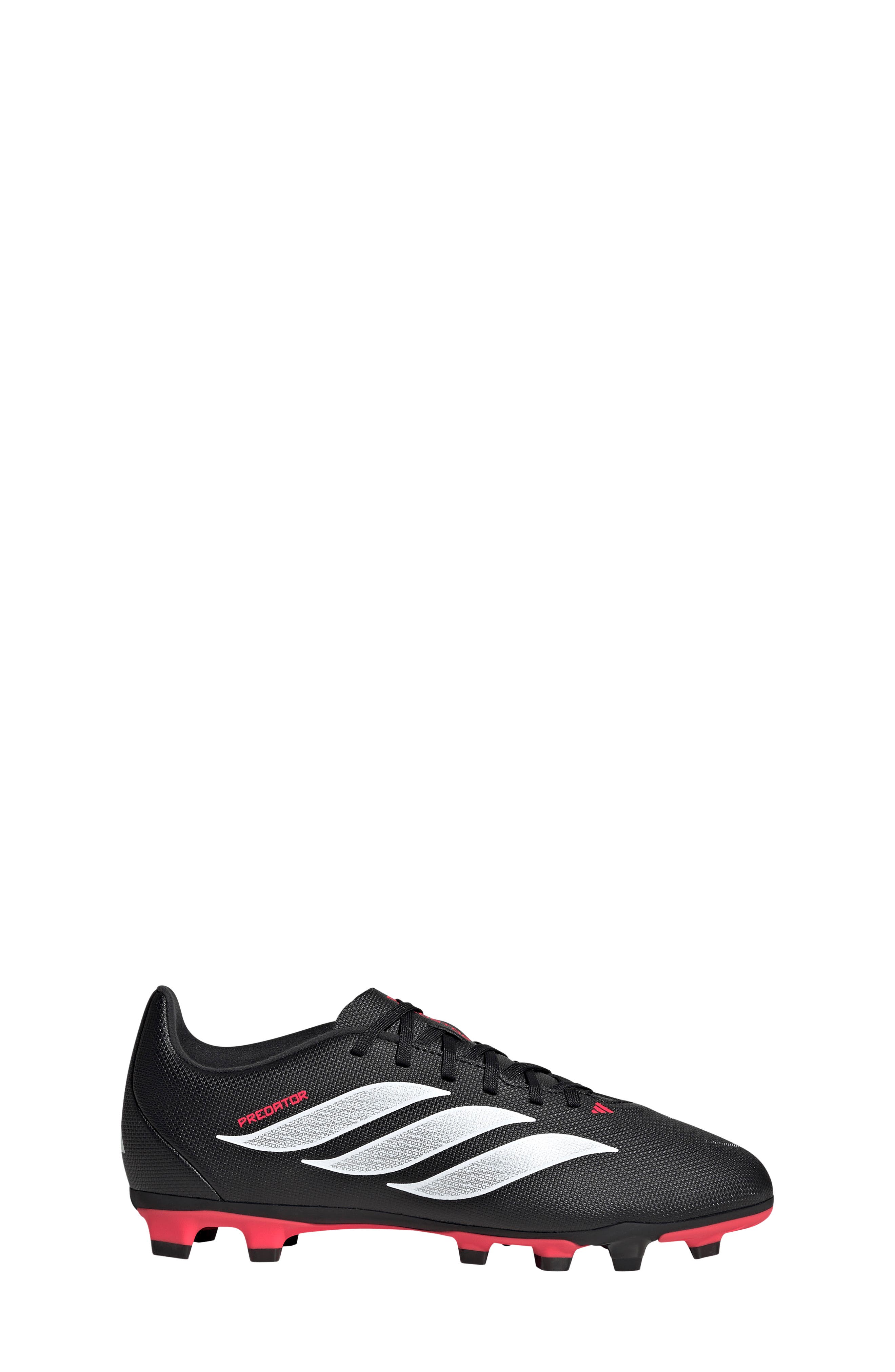 Kids' Predator Club FG/MG Soccer Cleat, Alternate, color, BLACK/ WHITE/ RED