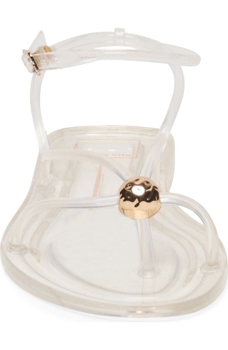 Dolce Vita Kenley Ankle Strap Jelly Sandal, Alternate, color, Crystal