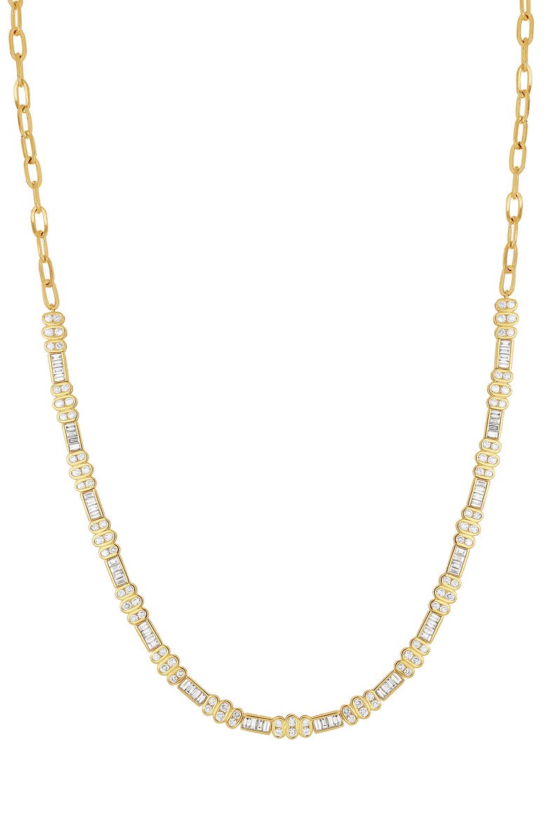 Bony Levy Florentine Tennis Necklace, Main, color, 18K Yellow Gold