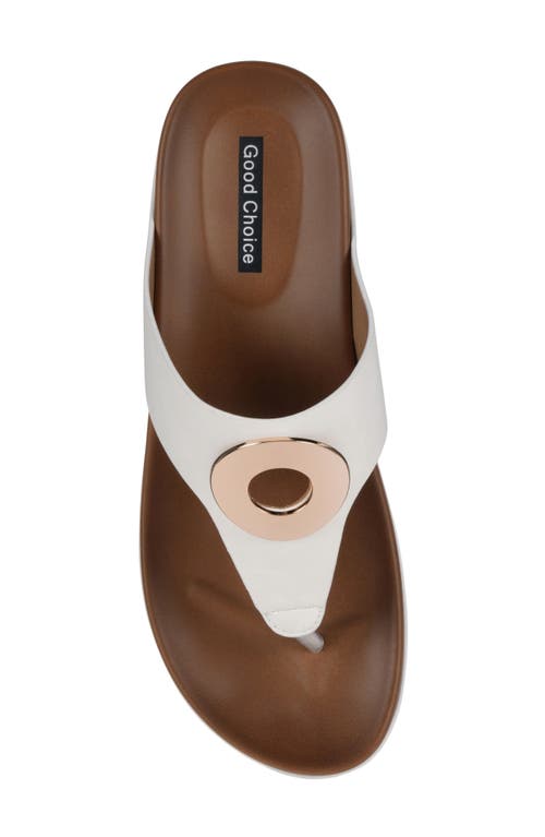 Gc Shoes Seli Comfort Slide Sandal In White