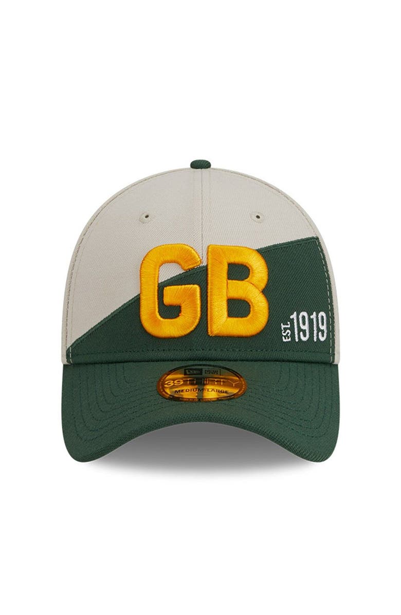 New Era Men's New Era Cream/Green Green Bay Packers 2023 Sideline Historic 39THIRTY Flex Hat, Alternate, color, Cream