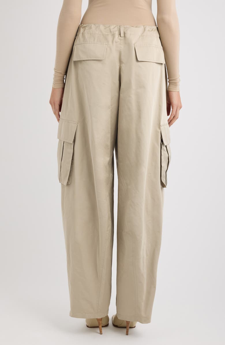 Alaïa Drawstring Cargo Pants, Alternate, color, Sable