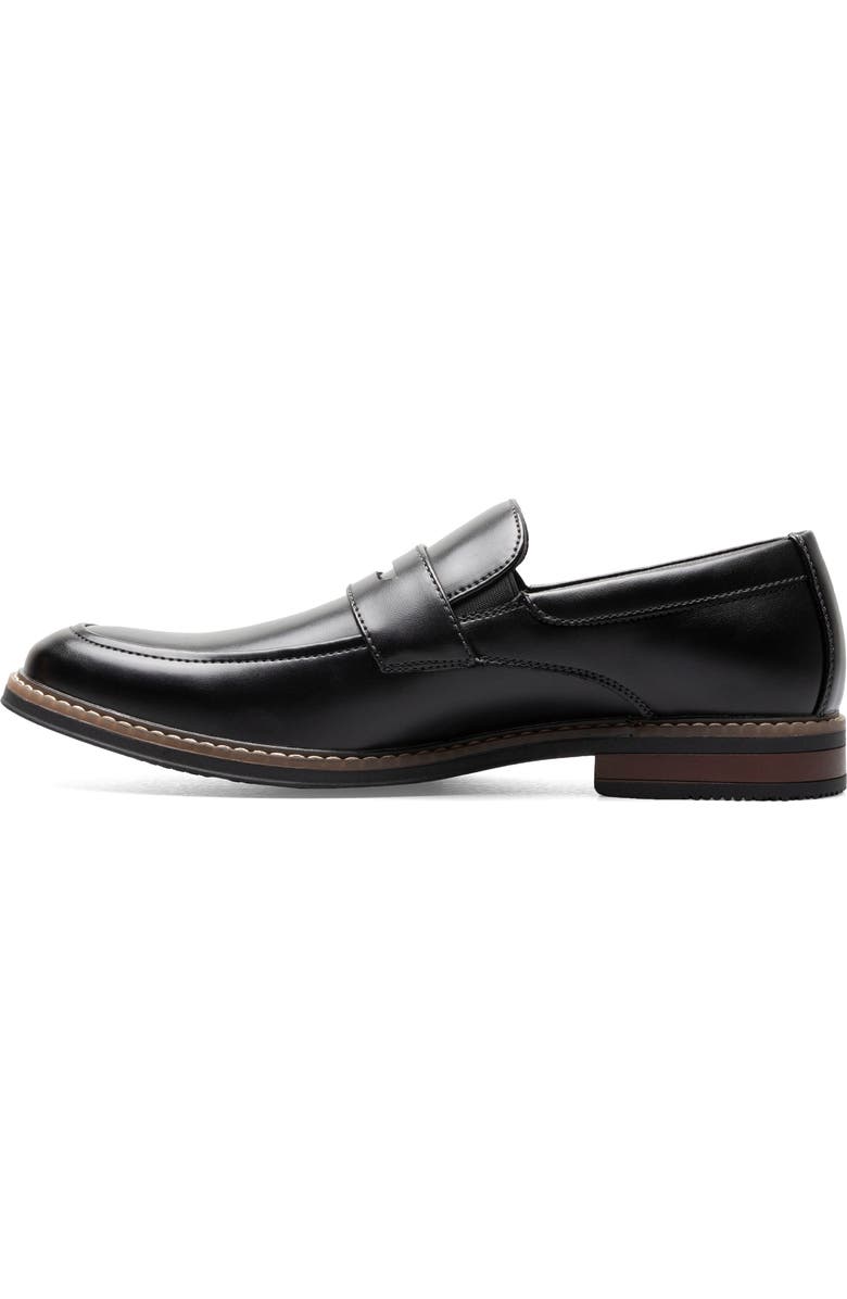 NUNN BUSH Carmelo Moc Toe Slip-On Shoe - Wide Width Available, Alternate, color, Black