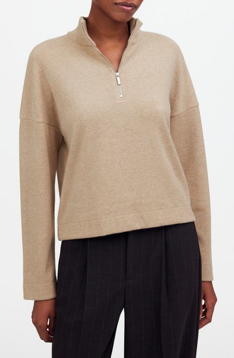 Quarter-Zip Pullover Top