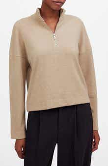 Madewell Quarter-Zip Pullover Top