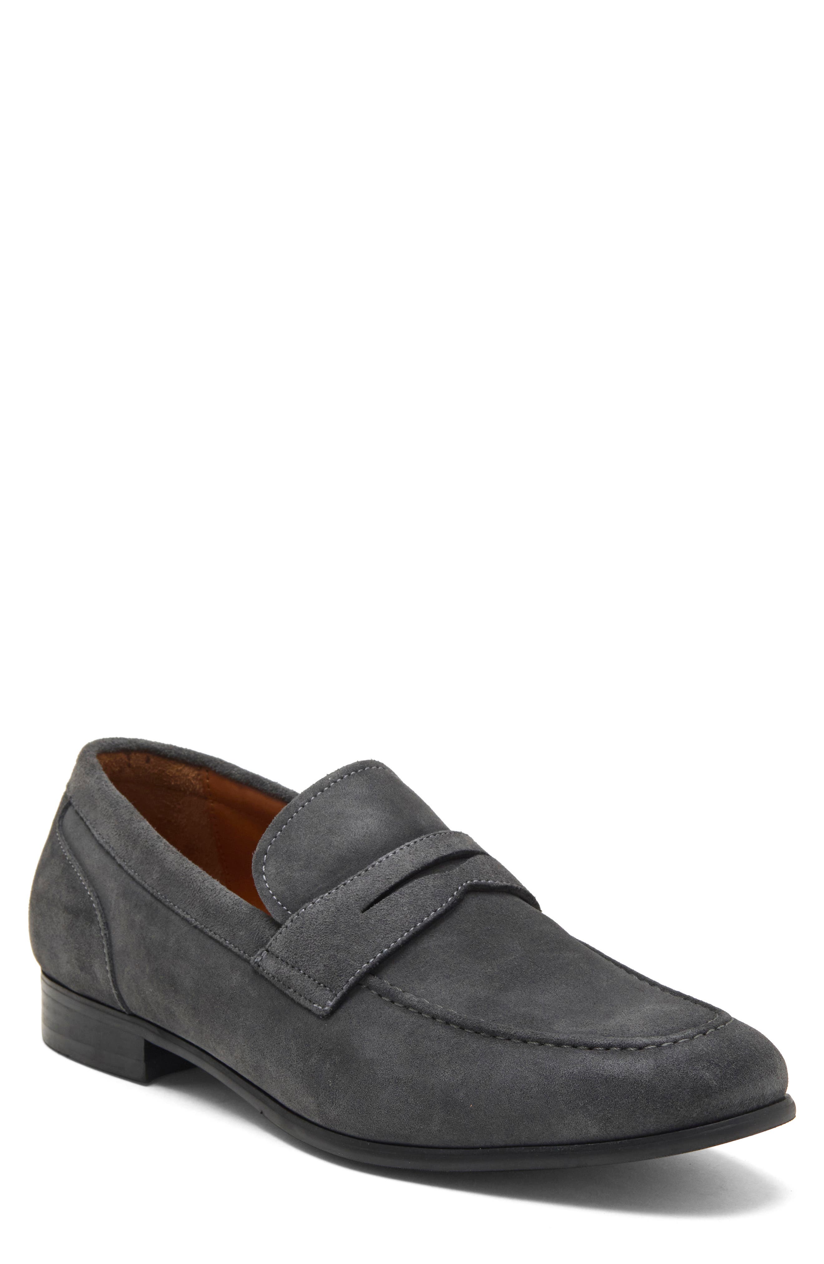 Water Resistant Suede Penny Loafer