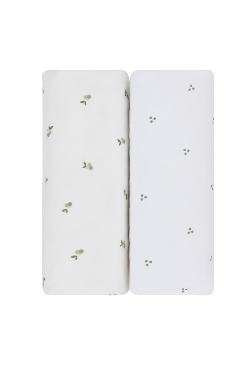 Ely's & Co. Baby Fitted Waterproof Pack N Play | Mini Portable Crib Sheet Set 2 Packs, Main, color, Sage Berry