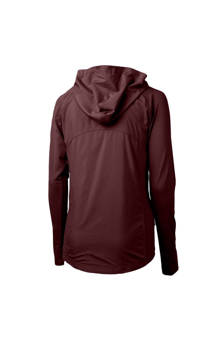 Cutter & Buck Women's Cutter & Buck Maroon Bethune-Cookman Wildcats Adapt Eco Knit Full-Zip Hoodie, Alternate, color, 
