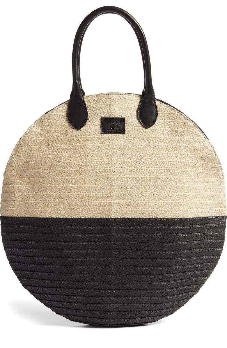 Brixton Amalie Straw Circle Tote, Main, color,
