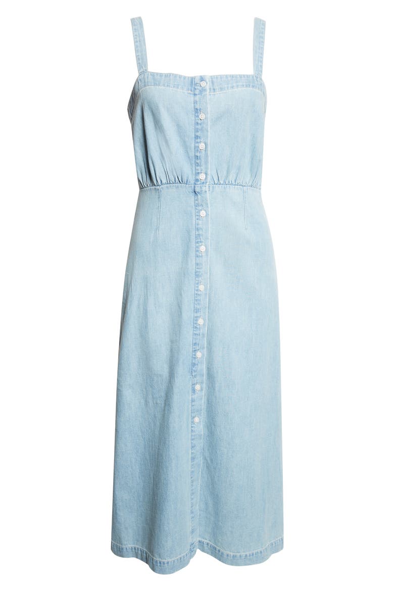 Delondra Denim Sundress, Alternate, color, BIG SPLASH