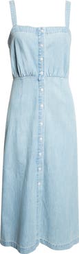 Veronica Beard Delondra Denim Sundress
