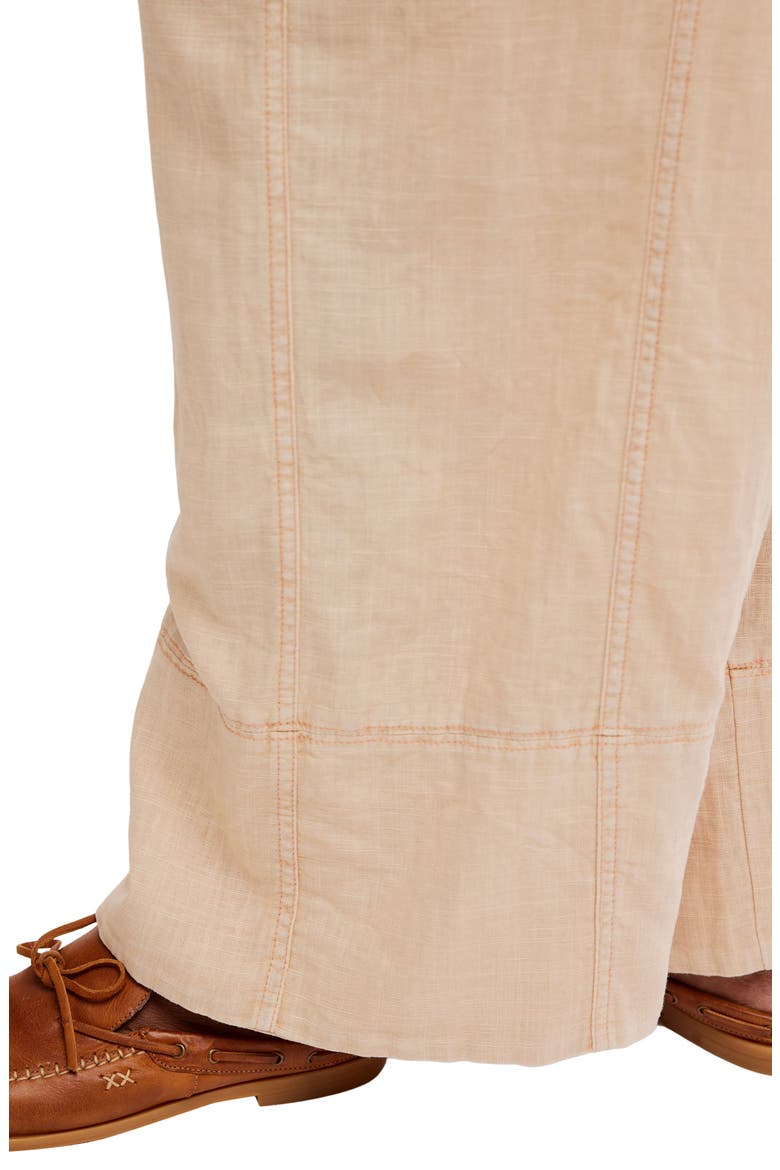 Days End Pull-On Linen Blend Wide Leg Pants, Alternate, color, SAND DOLLAR