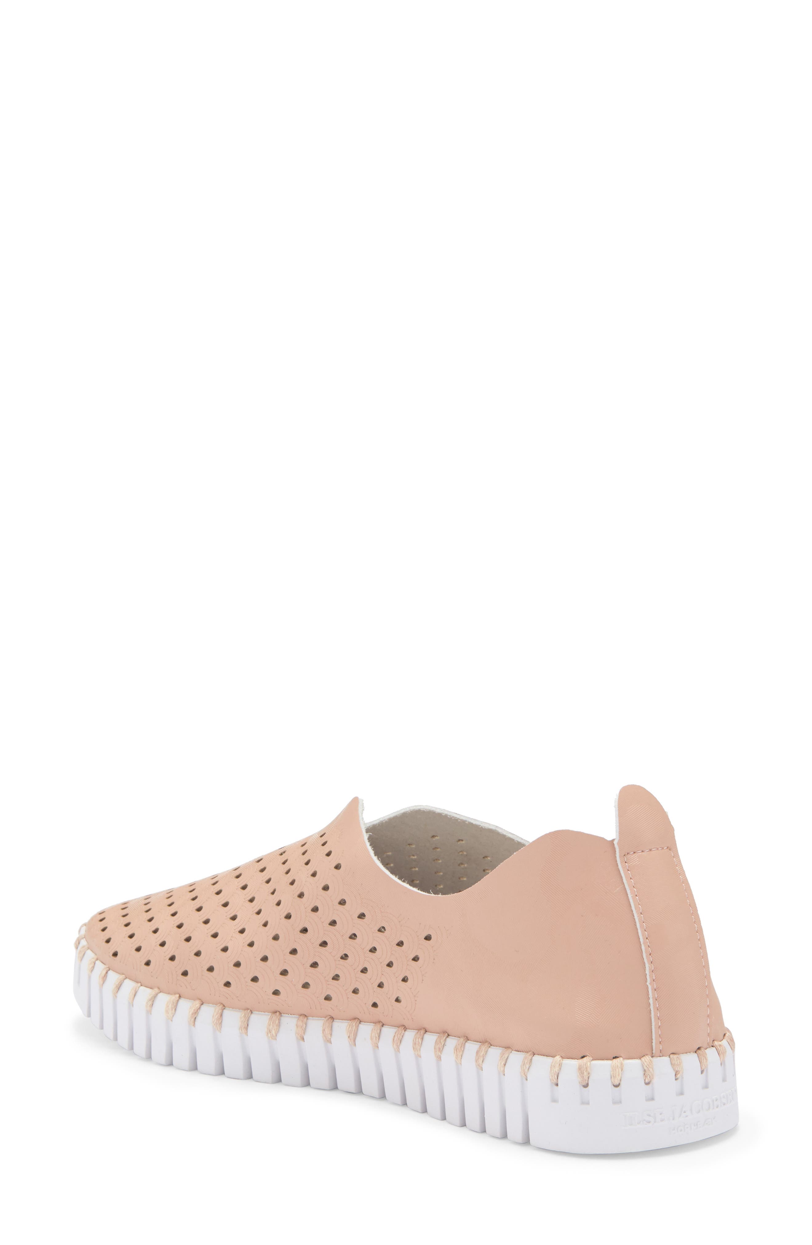 Ilse Jacobsen Tulip 139 Perforated Slip-On Sneaker, Alternate, color, Adobe Rose