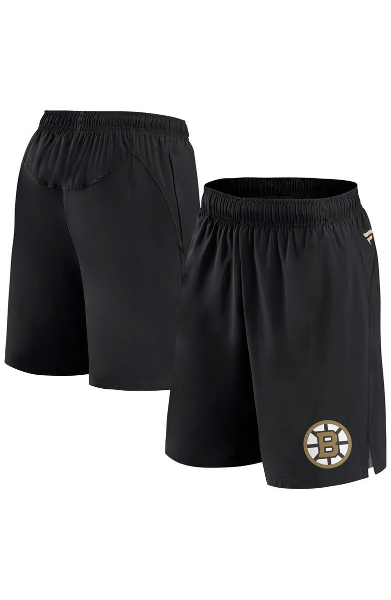 FANATICS Men's Fanatics Branded Black Boston Bruins Authentic Pro Tech Shorts, Main, color, Black
