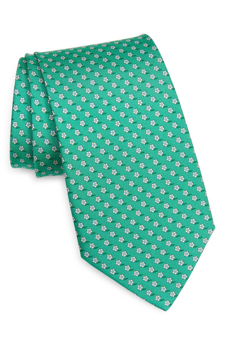 FERRAGAMO Salvatore Ferragamo Soccer Print Silk Tie, Main, color, 