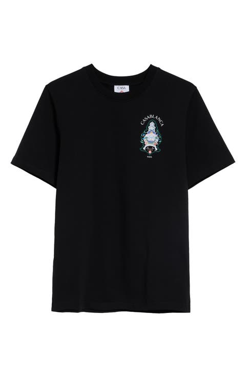 Classic Fit Hotel Emblem Organic Cotton Graphic T-Shirt