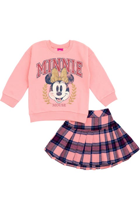 Minnie Mouse 2-Piece Sweatshirt and Pleated Skirt Set