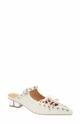 Ganni Eyelets Lace-Up Mule
