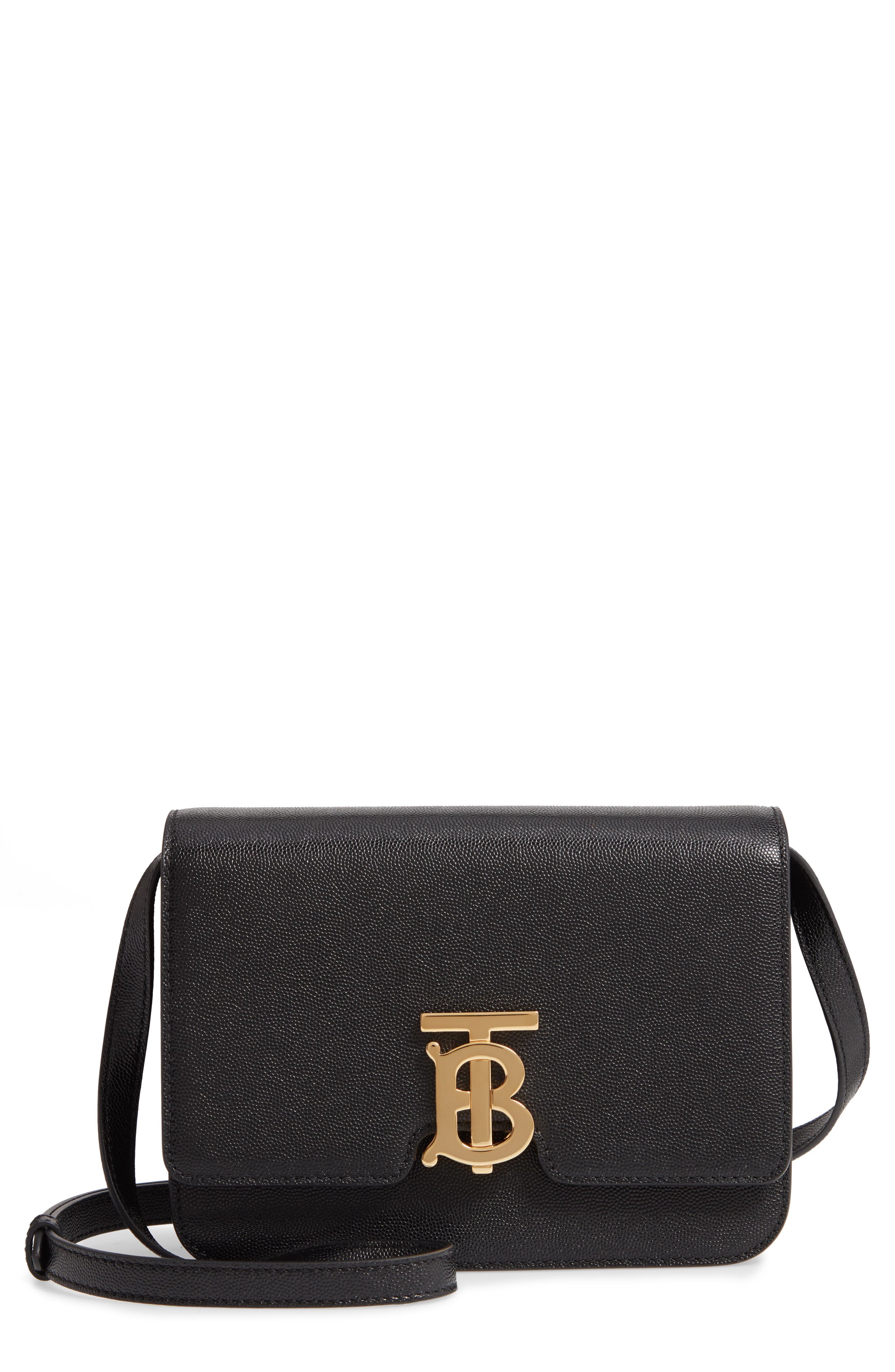 Burberry Small TB Grainy Leather Bag, Main, color, 