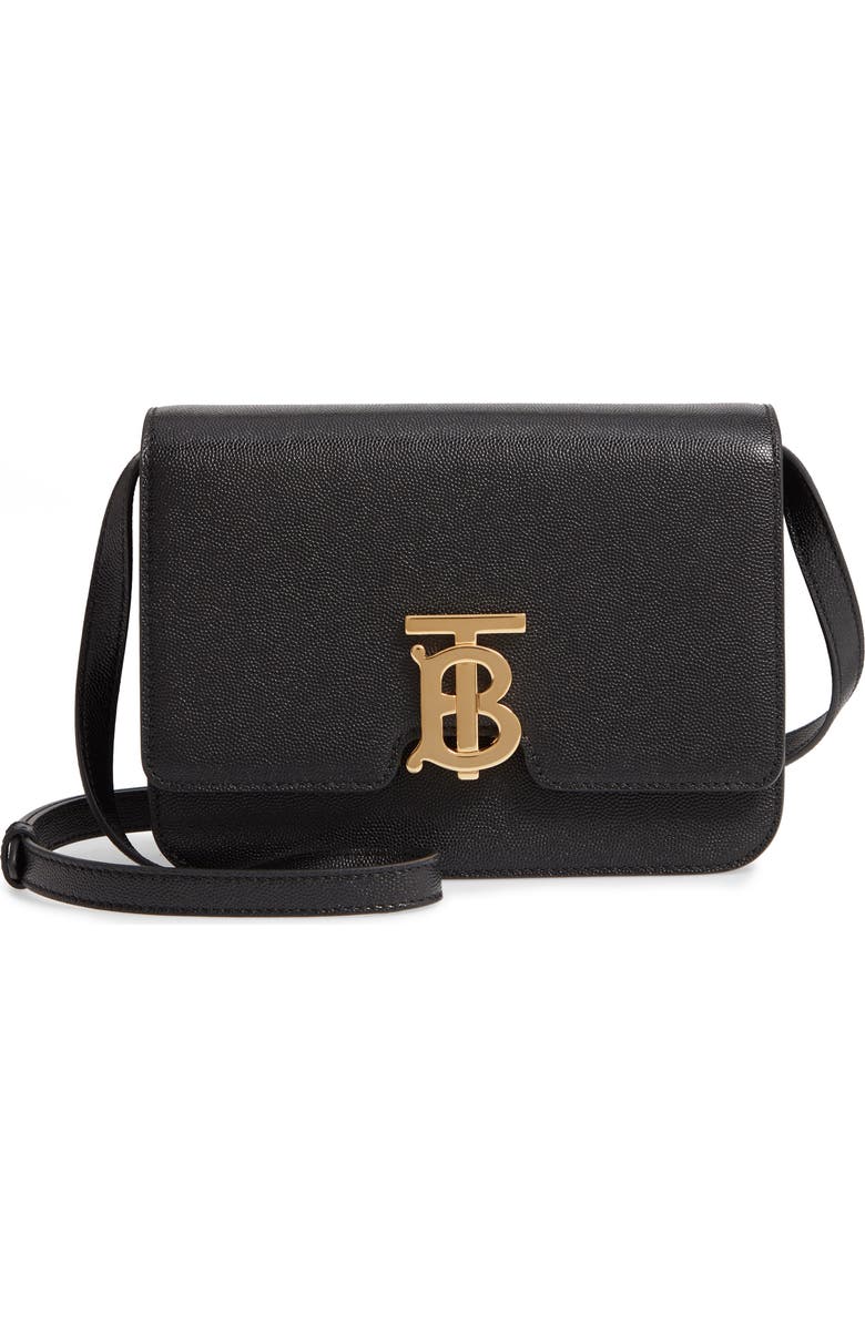 Burberry Small TB Grainy Leather Bag, Main, color,