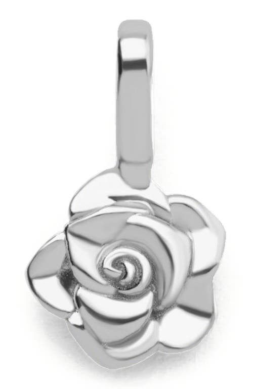 Made By Mary June Birth Flower Charm In Silver