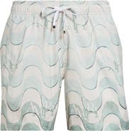 AMIRI Staggered Drawstring Swim Trunks