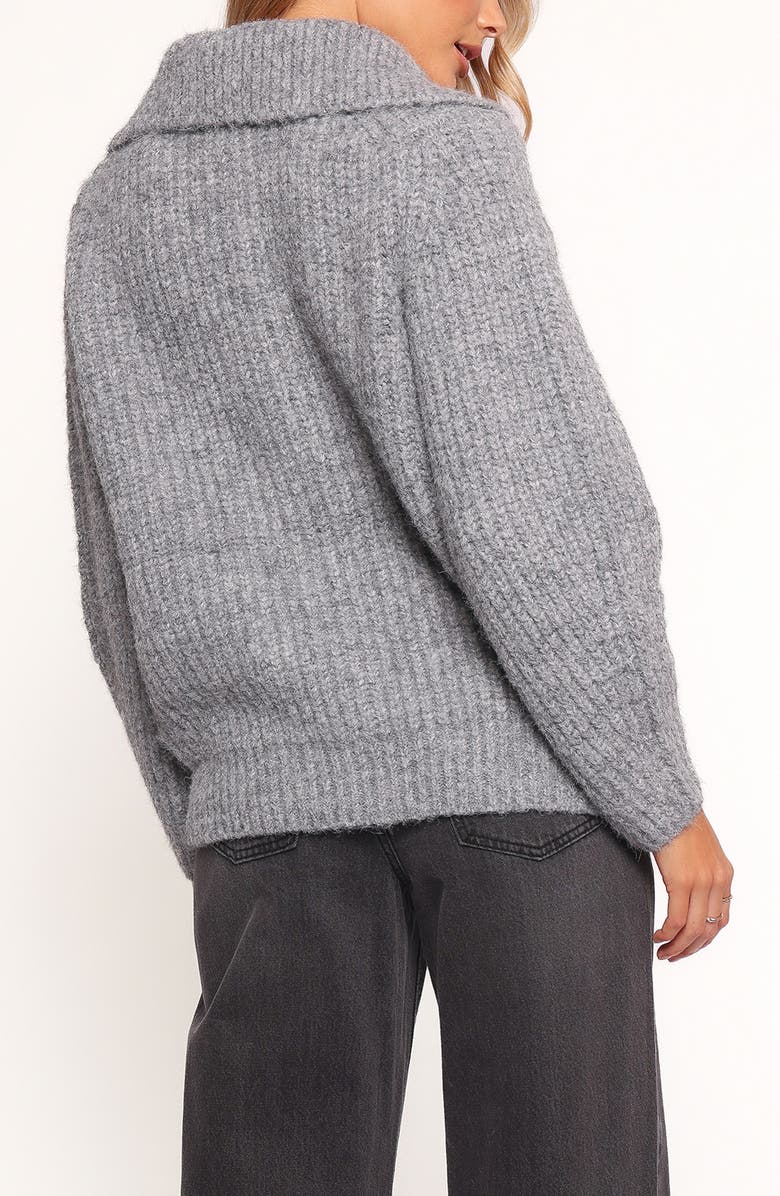 Petal & Pup Miffy Rib Zip-Up Cardigan, Alternate, color, Grey