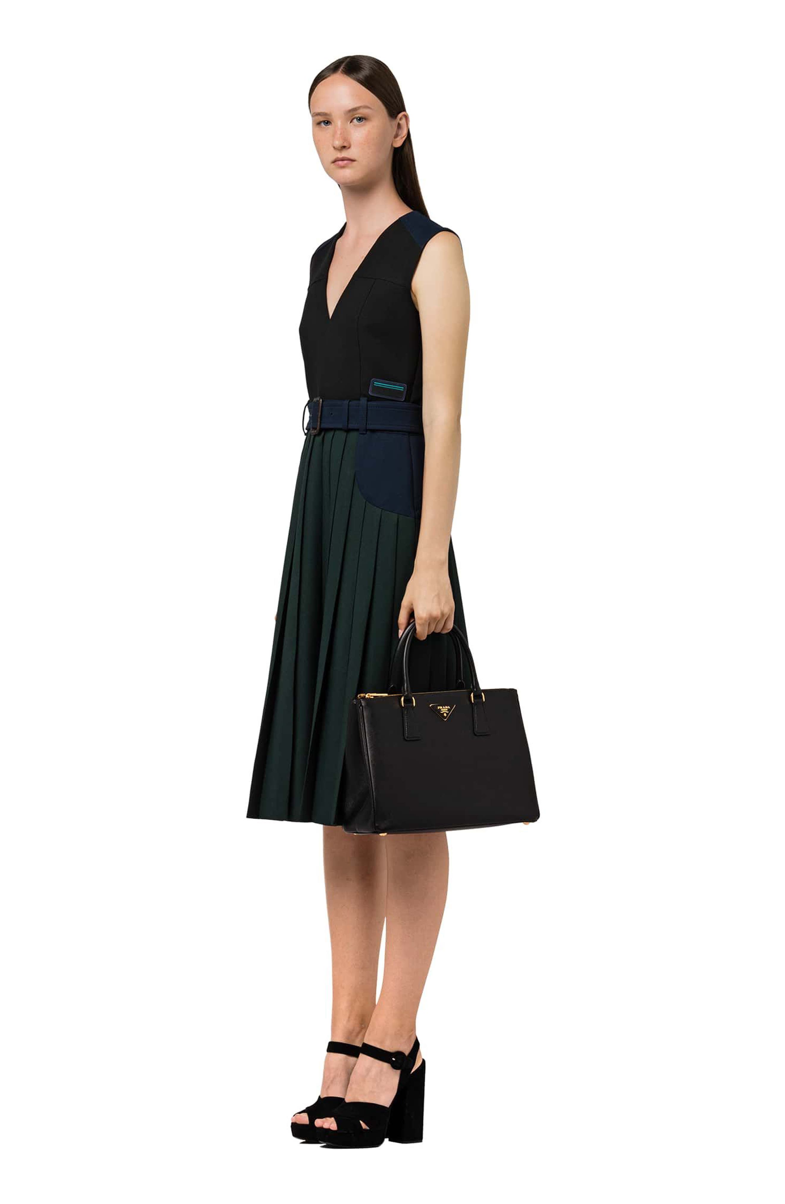 Medium Galleria Saffiano Leather Tote, Alternate, color, NERO