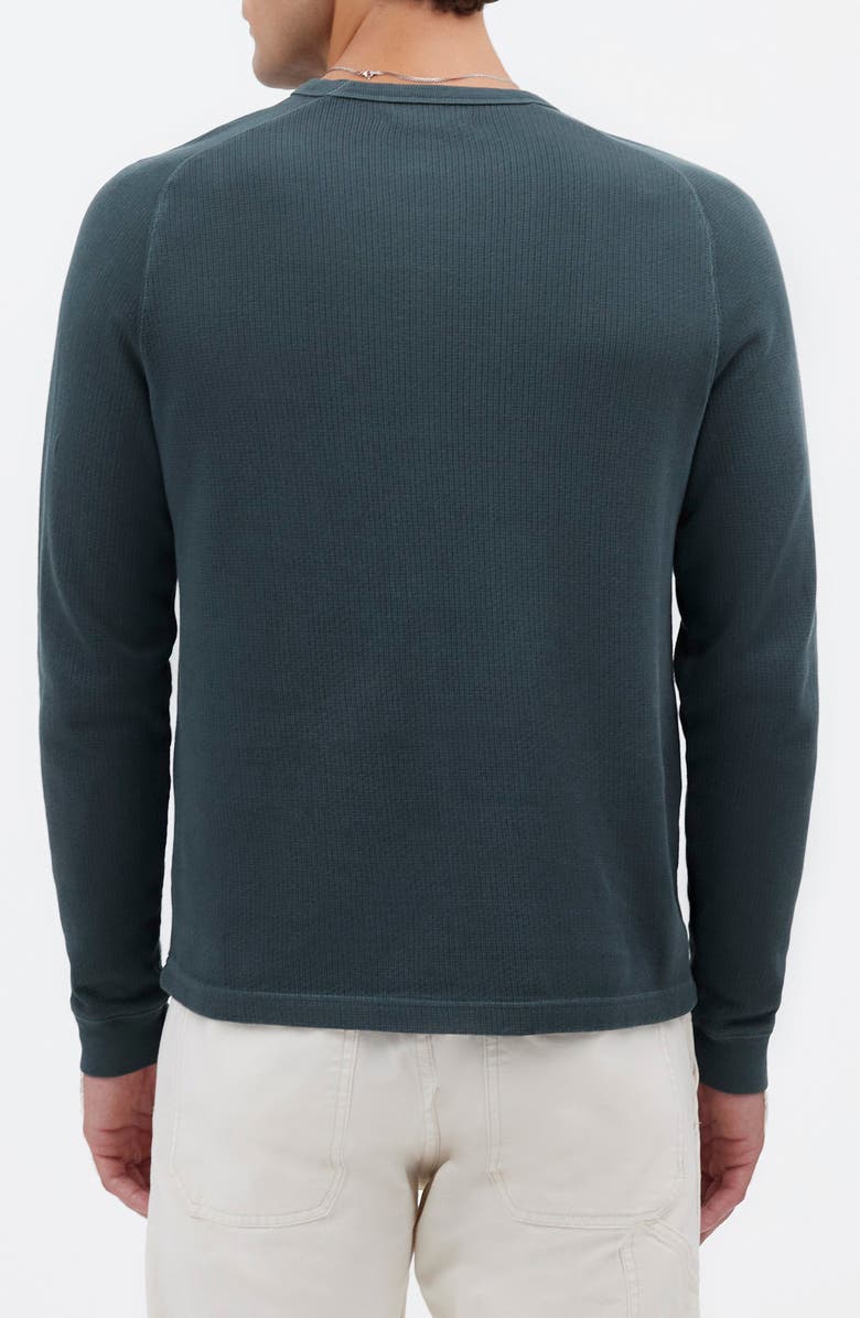 Madewell Textured Long Sleeve T-Shirt, Alternate, color, Dark Bottle