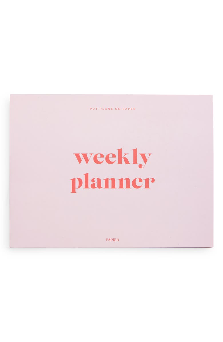 Papier Joy Desk Planner, Main, color, Light/ Pastel Pink