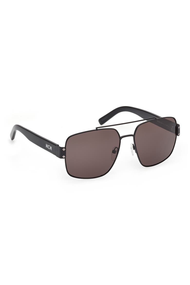 58mm Navigator Sunglasses, Alternate, color, BLACK/ OTHER / SMOKE