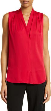KOBI HALPERIN 'Mila' Sleeveless Stretch Silk Blouse