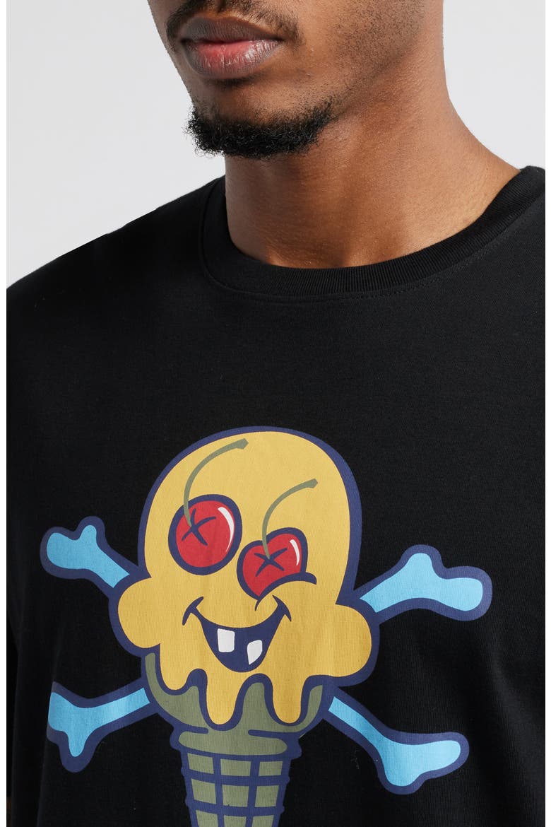 Cones & Bones Graphic T-Shirt, Alternate, color, BLACK
