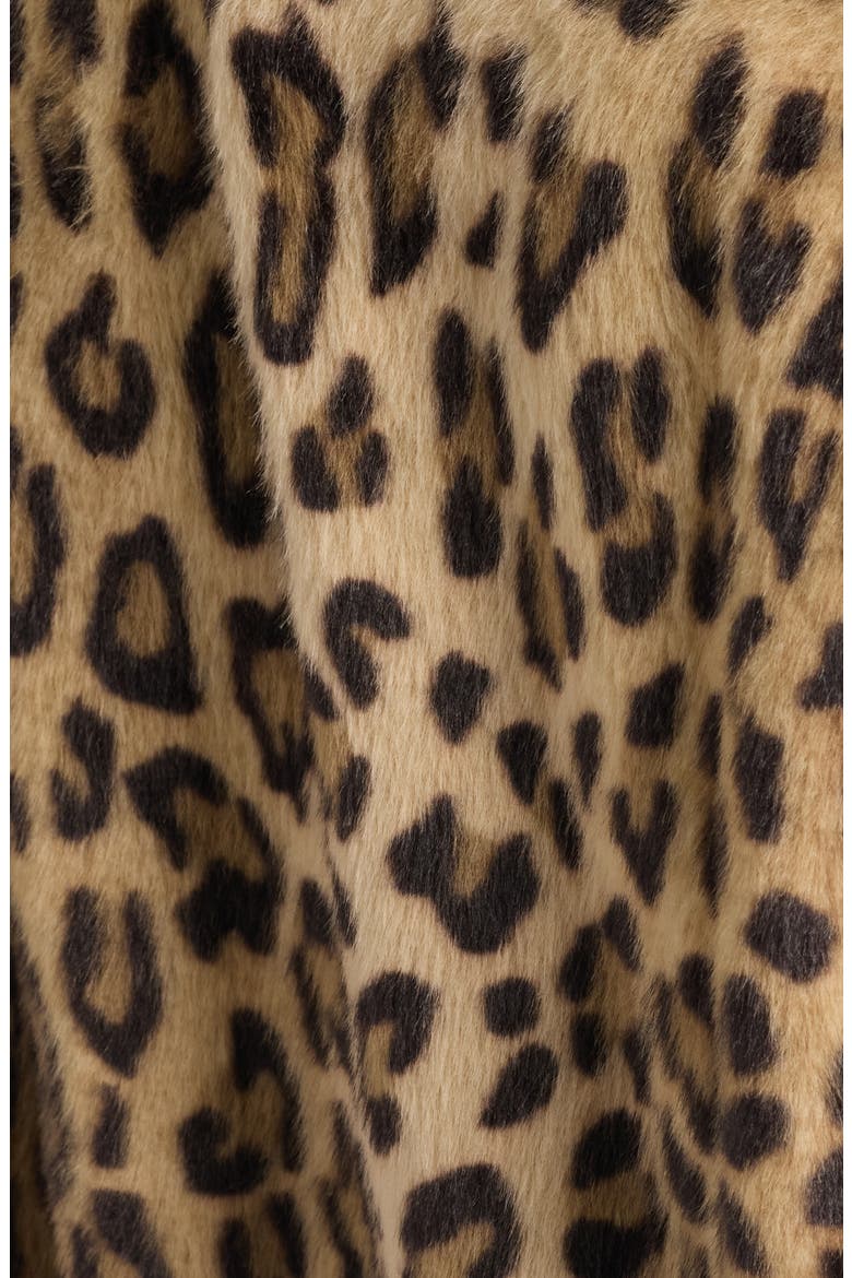 Leopard Print Faux Fur Vest, Alternate, color, VICUNA MULTI