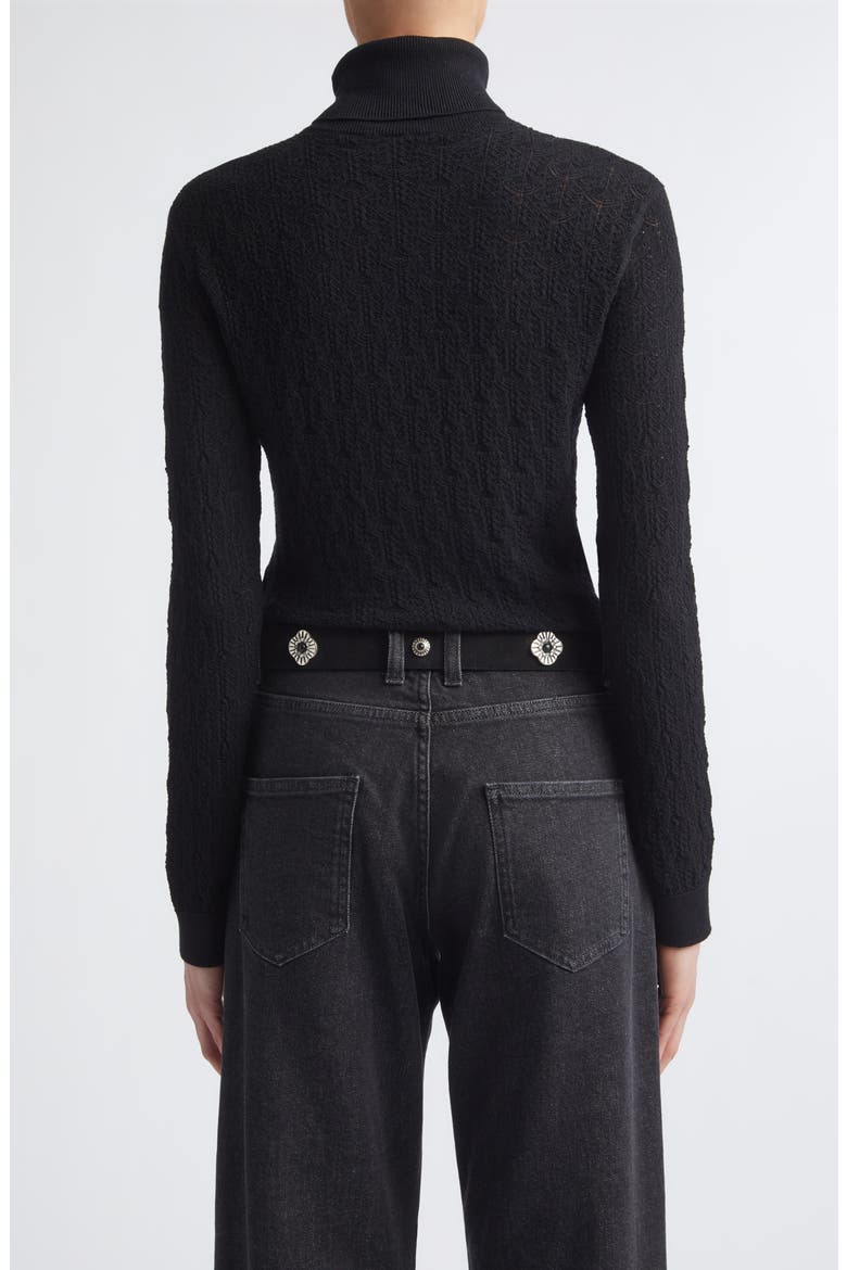 Merino Wool Turtleneck Sweater, Alternate, color, 22 BLACK