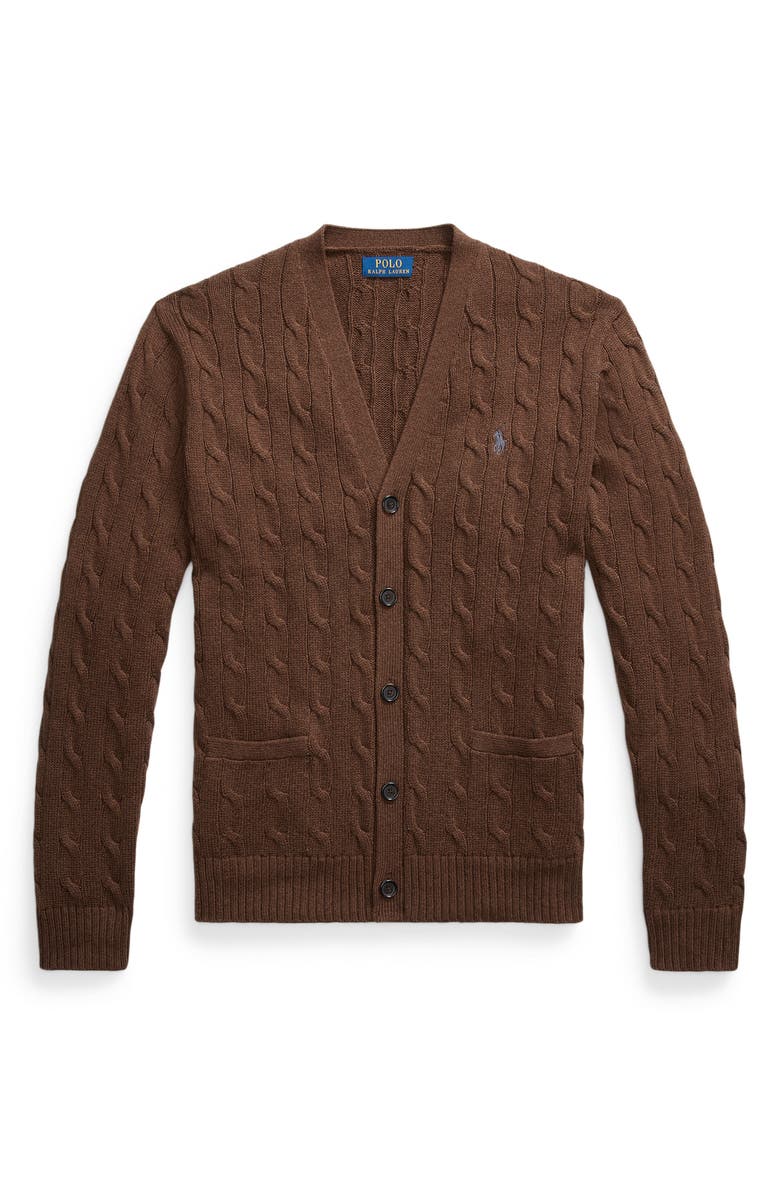 Polo Ralph Lauren Cable Cotton Cardigan, Main, color,