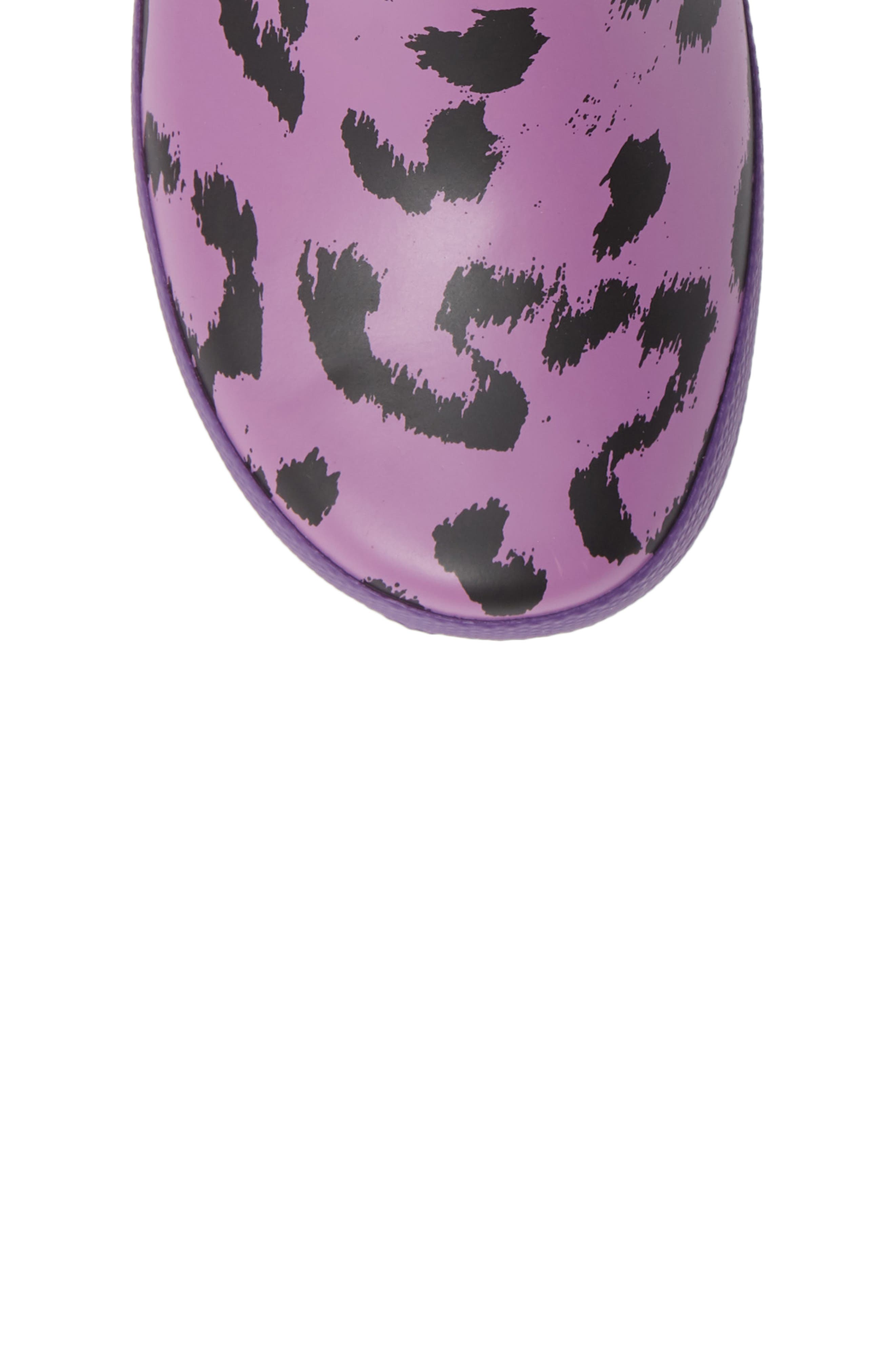 Hunter Original Leopard Waterproof Rain Boot, Alternate, color, 