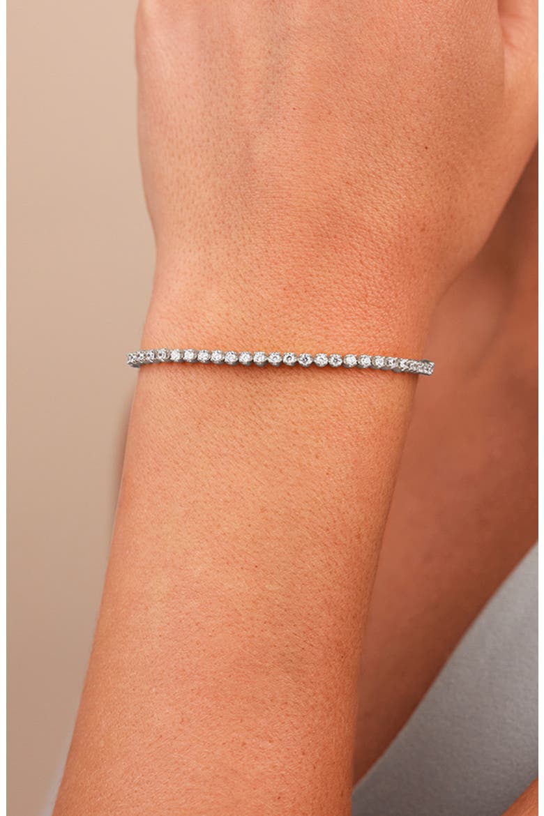 Mirabell Cubic Zirconia Tennis Bracelet, Alternate, color, SILVER