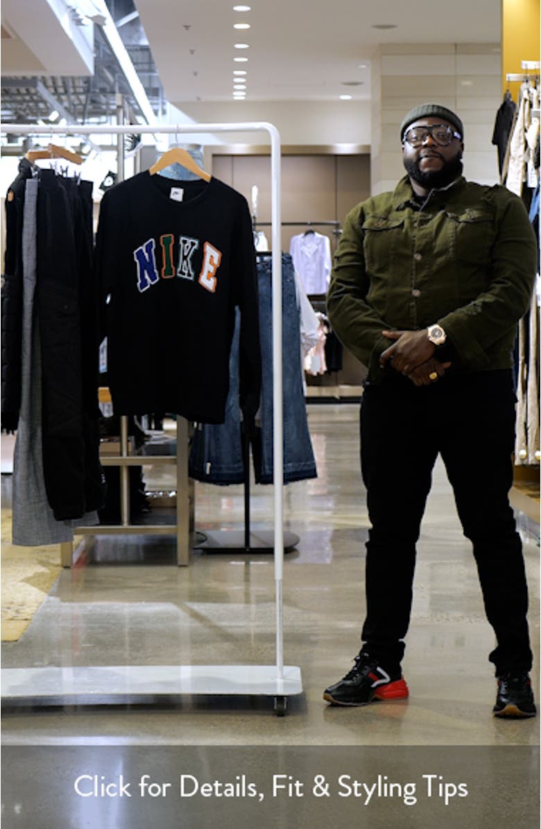 Sportswear Club Appliqué Fleece Crewneck Sweatshirt, sales video thumbnail