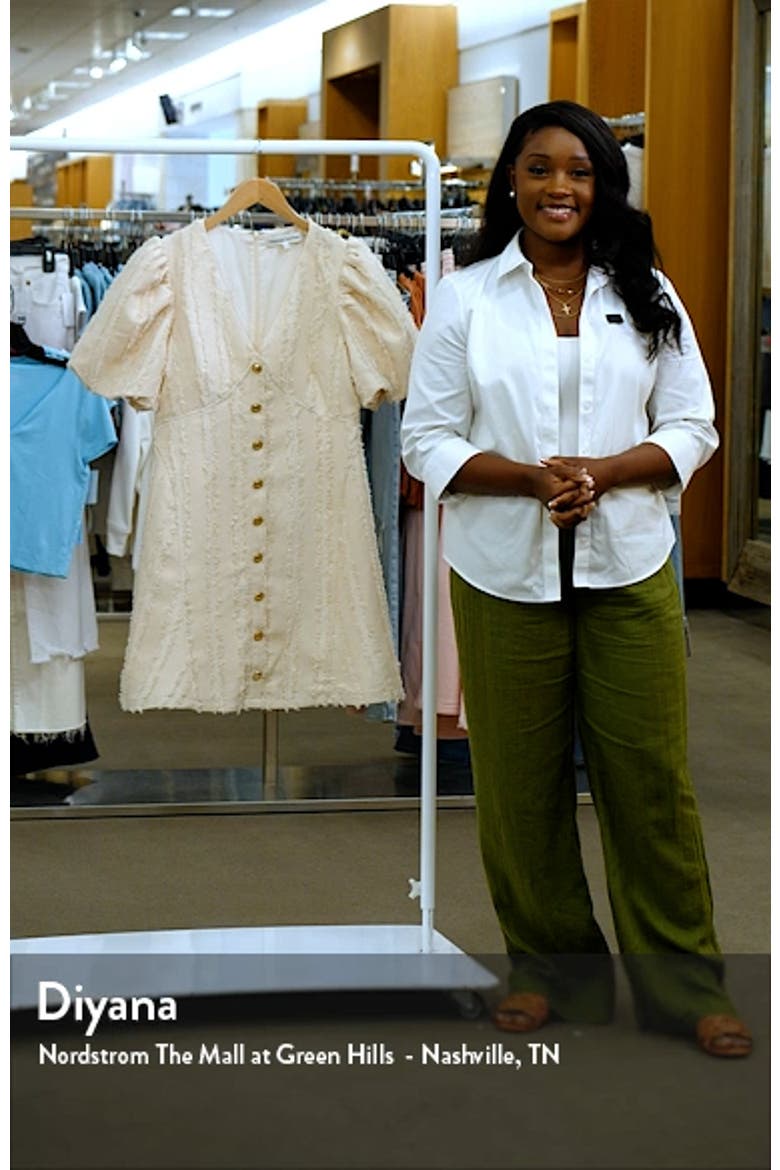 Textured Puff Sleeve Minidress video