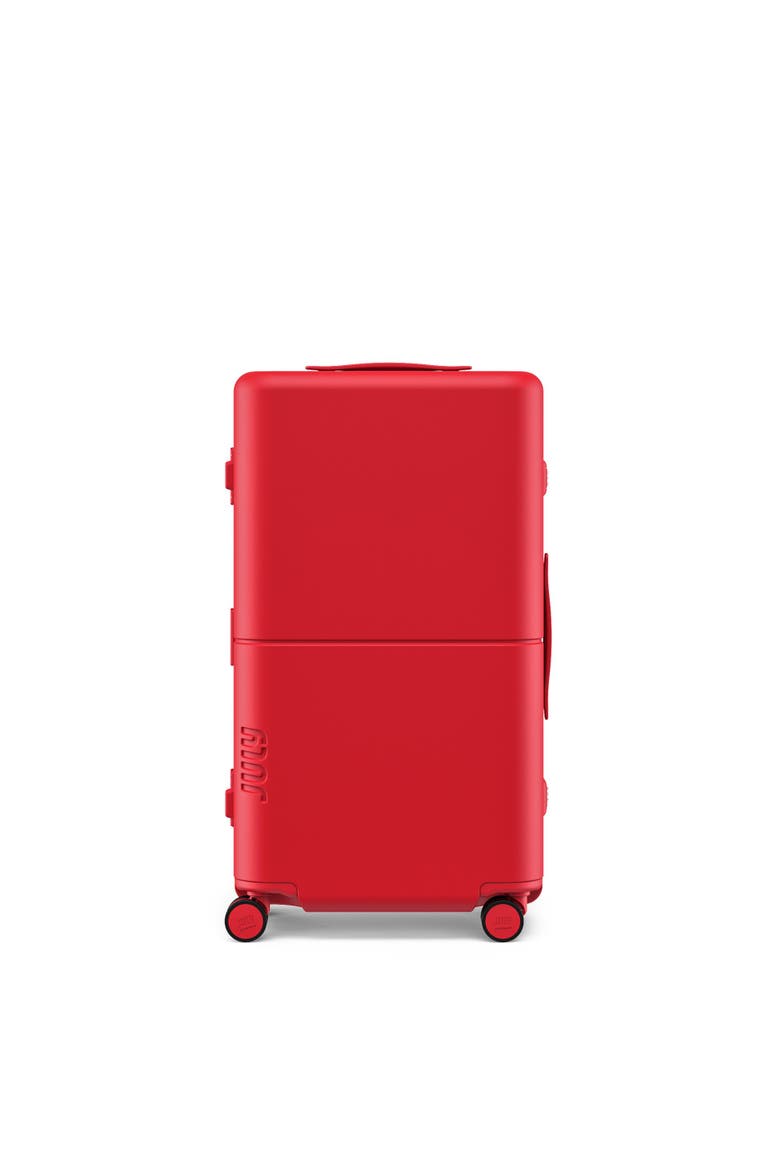 Checked Trunk, Alternate, color, Matte Cherry Red