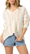 O'Neill Catamaran Stripe Cotton Blend Sweater Hoodie